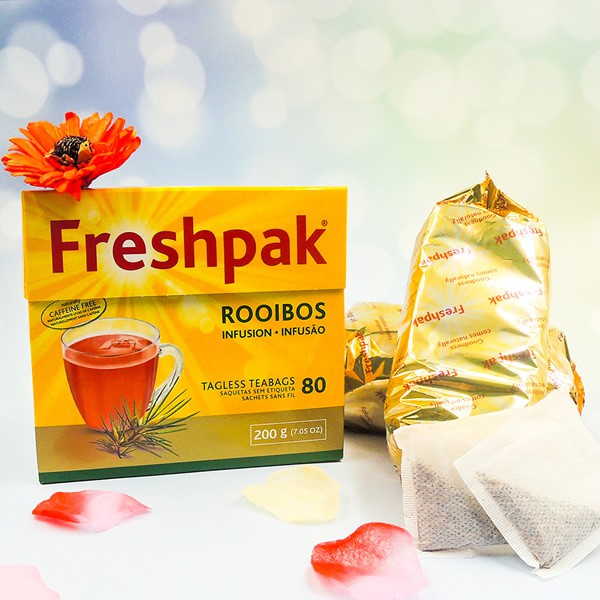 喜詮生技股份有限公司_即期品【Freshpak】 南非國寶茶(博士茶) RooibosTea 茶包-新包裝 /80入(效期2025/10/02)