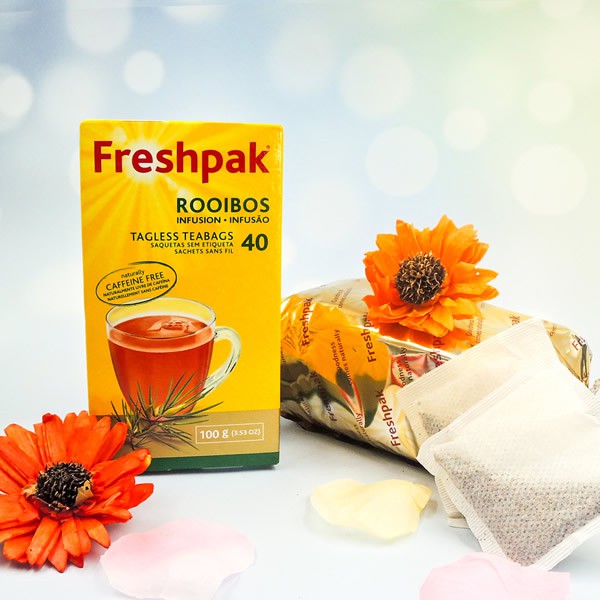 喜詮生技股份有限公司_即期品【Freshpak】南非國寶茶(博士茶) RooibosTea 茶包-新包裝/40入(效期2025/10/02)
